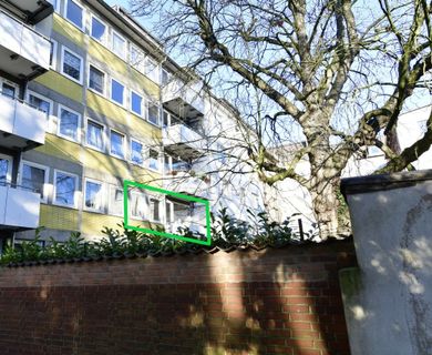 Zentral mit Balkon! Helles 1-Raum Appartement in ruhiger Duisburg Citylage am Kantpark