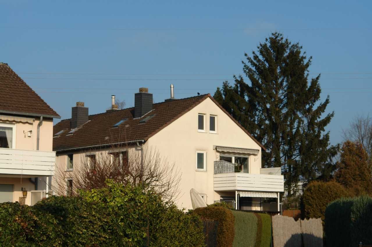 Giebelansicht des Hauses