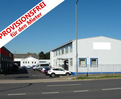 Produktions- od. Lagerhallen mit Kranbahn und Büro in Ratingen-Mitte! Provisionsfrei für den Mieter!