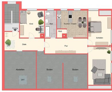 Fröndenberg – Dellwig: 3 Zimmer-Dachgeschosswohnung