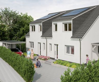 Startklar für Ihr Eigenheim: Neubau einer lichtdurchfluteten Doppelhaushälfte