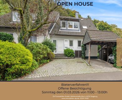 Wohnen wie im eigenen Haus mit Blick ins Grüne – kein Hausgeld, keine Versammlungen, nur 2 WE