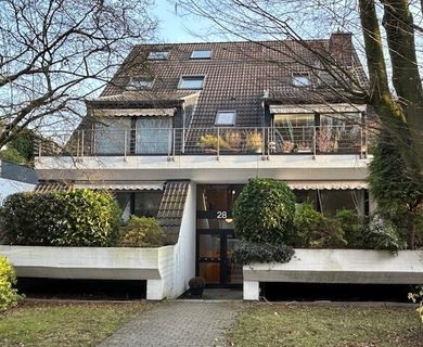 Düsseldorf Wittlaer: 3 Zimmer Maisonette Wohnung mit großem Garten am Feldes Rand gelegen