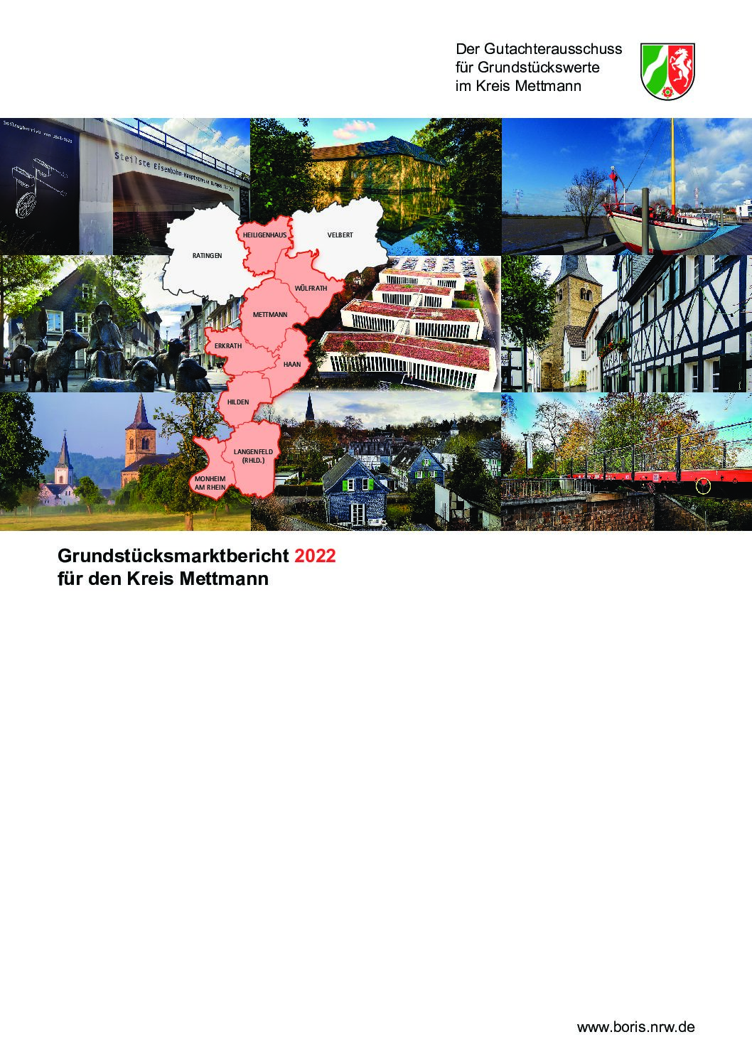 Grundstücksmarktbericht 2022 für den Kreis Mettmann