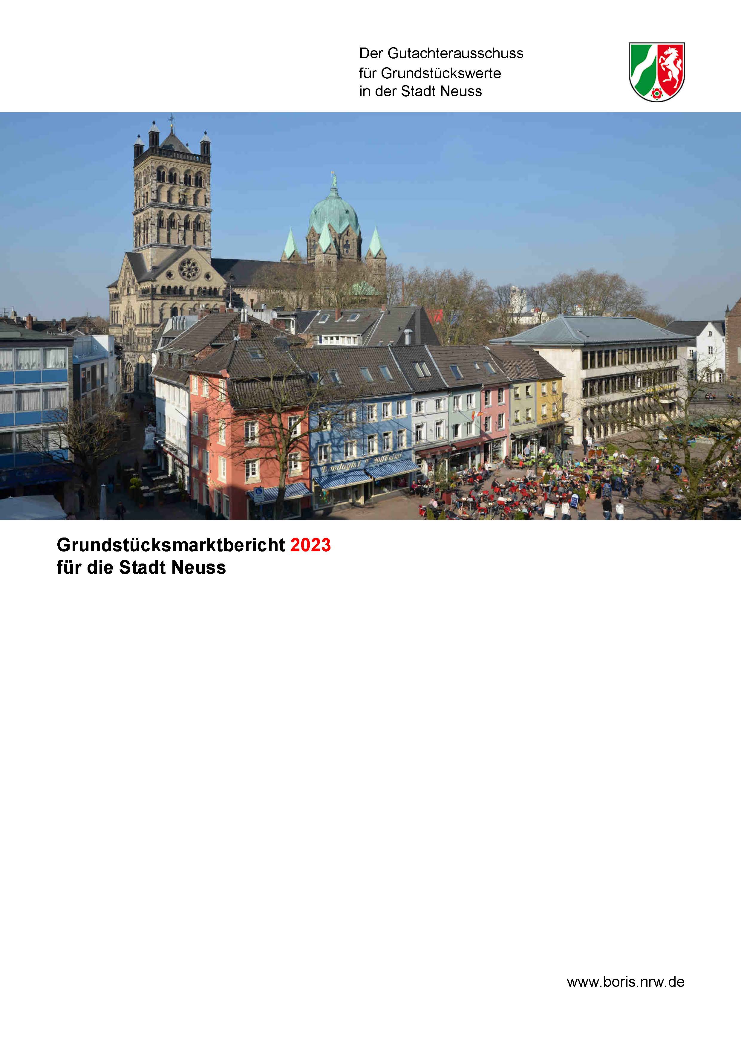 Grundstücksmarktbericht 2023 für die Stadt Neuss
