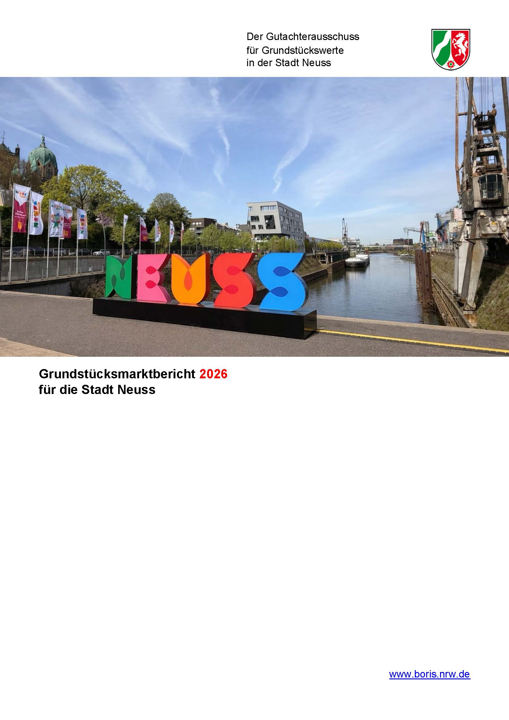 Grundstücksmarktbericht 2026 für die Stadt Neuss