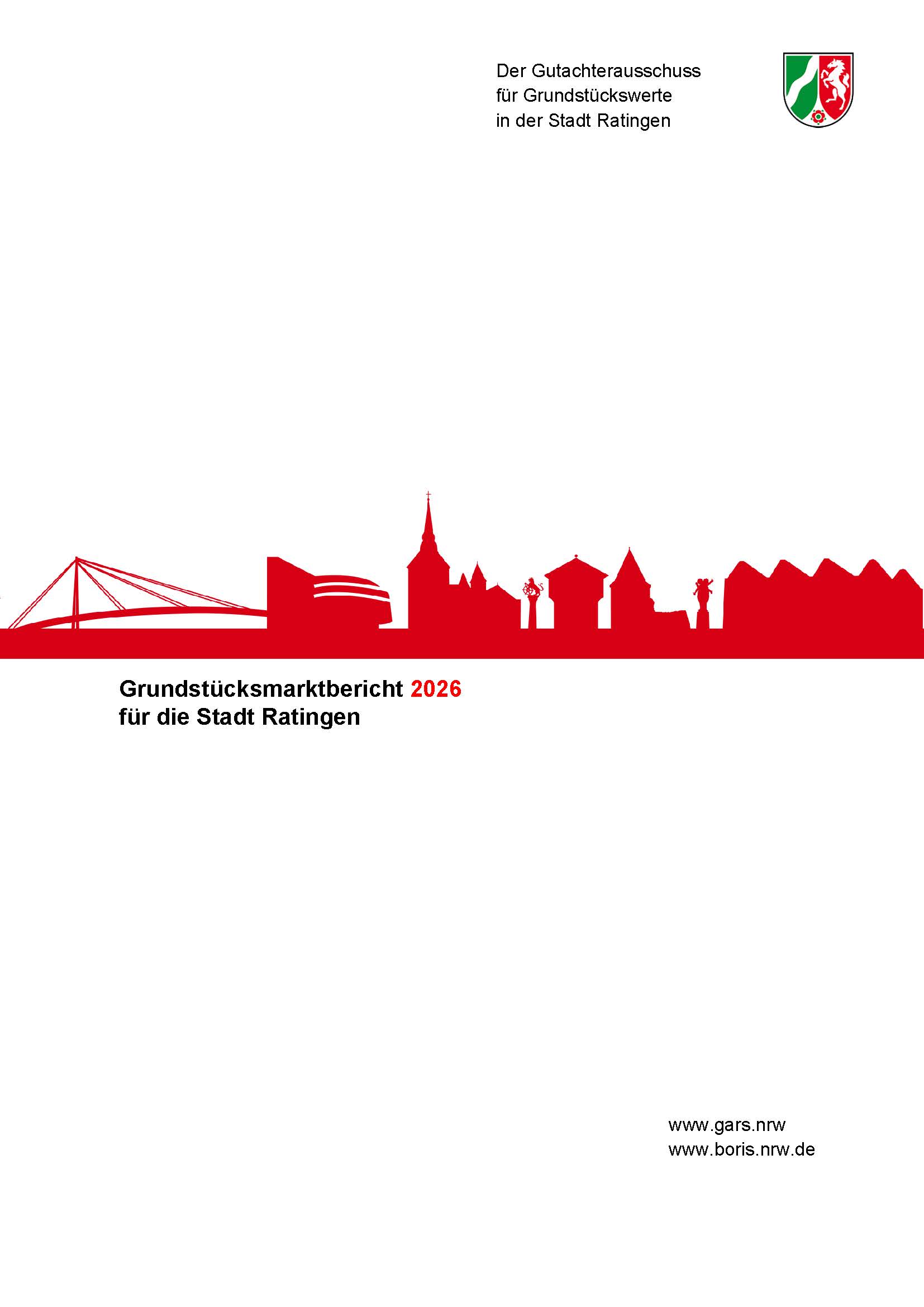 Grundstücksmarktbericht 2026 für die Stadt Ratingen