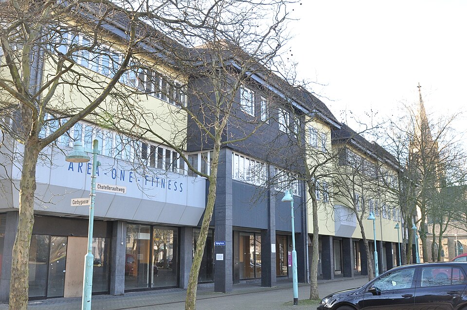 Straßenzug am Marktplatz in Velbert